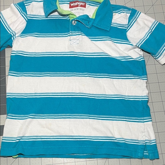Wrangler Kids Teal and White Polo Shirt - Picture 6 of 9